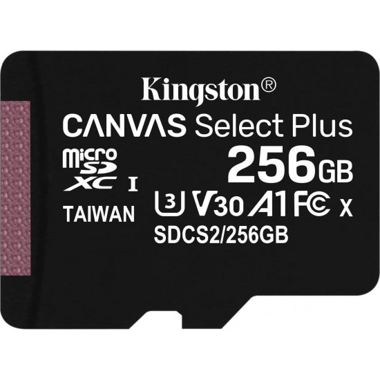 KINGSTON TECHNOLOGY - MicroSD SDCS2 256GB KINGSTON TECHNOLOGY - MicroSD SDCS2 256GB