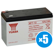 YUASA - 5άδα Μπαταρίες 12V 7Ah